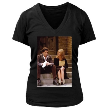 Friends Women's Deep V-Neck TShirt