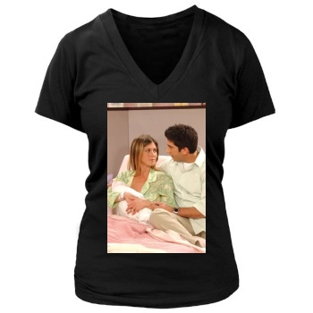 Friends Women's Deep V-Neck TShirt