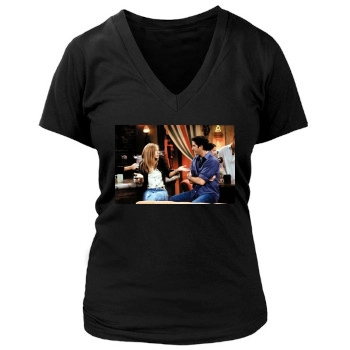 Friends Women's Deep V-Neck TShirt