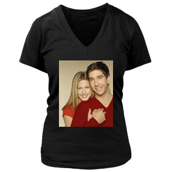 Friends Women's Deep V-Neck TShirt