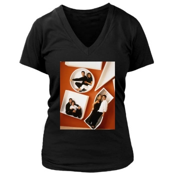 Friends Women's Deep V-Neck TShirt