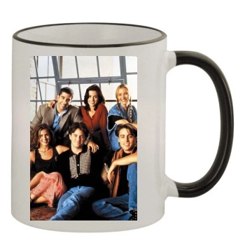 Friends 11oz Colored Rim & Handle Mug