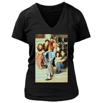 Friends Women's Deep V-Neck TShirt