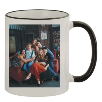 Friends 11oz Colored Rim & Handle Mug