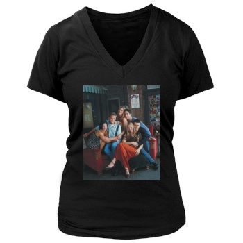 Friends Women's Deep V-Neck TShirt