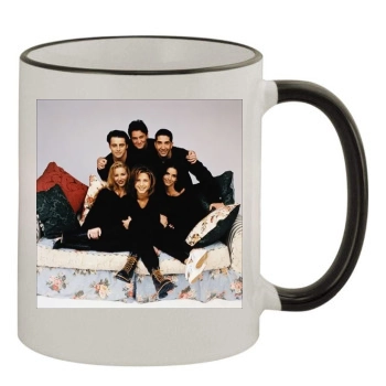 Friends 11oz Colored Rim & Handle Mug