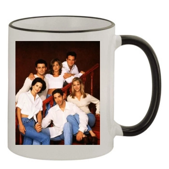 Friends 11oz Colored Rim & Handle Mug