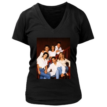 Friends Women's Deep V-Neck TShirt