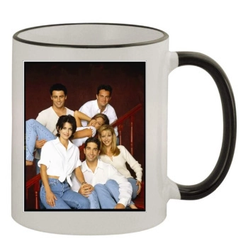 Friends 11oz Colored Rim & Handle Mug