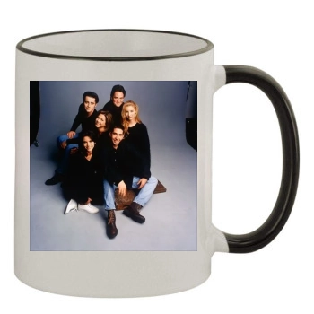 Friends 11oz Colored Rim & Handle Mug