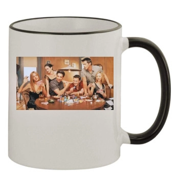 Friends 11oz Colored Rim & Handle Mug