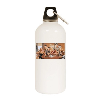 Friends White Water Bottle With Carabiner