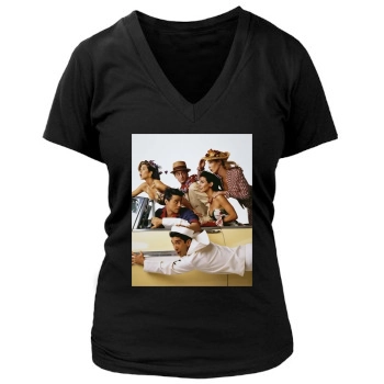 Friends Women's Deep V-Neck TShirt