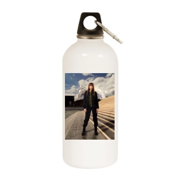 Fringe White Water Bottle With Carabiner