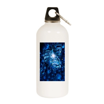 Fringe White Water Bottle With Carabiner