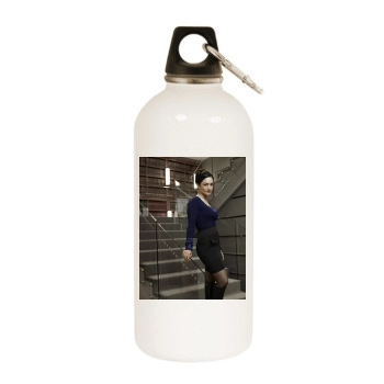 The Good Wife White Water Bottle With Carabiner