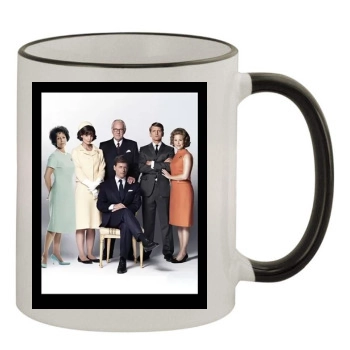 The Kennedys 11oz Colored Rim & Handle Mug