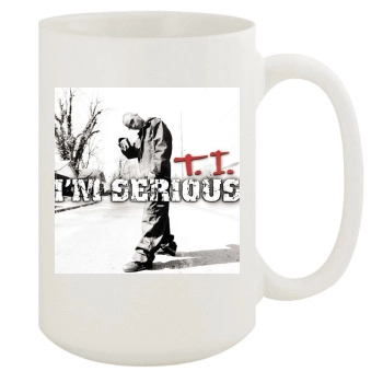 T.I. 15oz White Mug