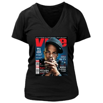 T.I. Women's Deep V-Neck TShirt