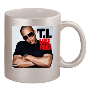 T.I. 11oz Metallic Silver Mug