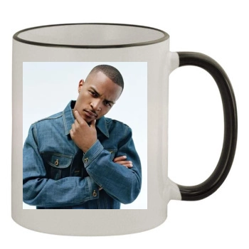 T.I. 11oz Colored Rim & Handle Mug