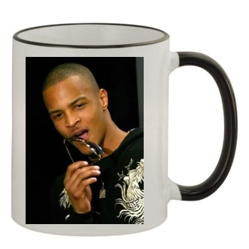 T.I. 11oz Colored Rim & Handle Mug