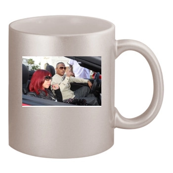 T.I. 11oz Metallic Silver Mug