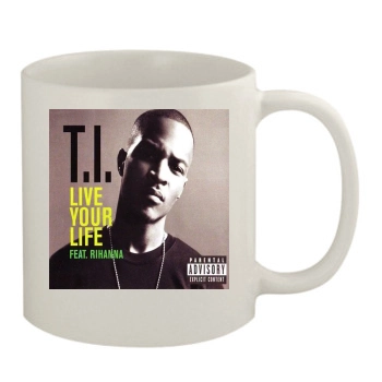 T.I. 11oz White Mug