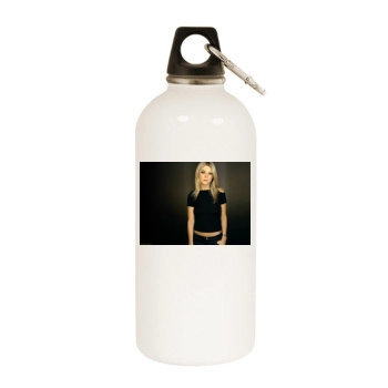 Tara Reid White Water Bottle With Carabiner