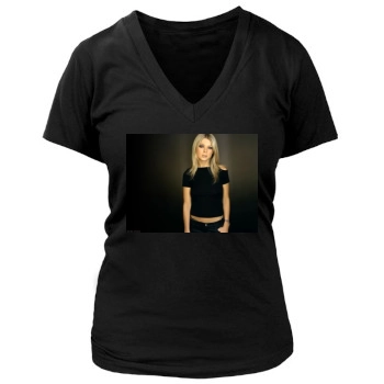 Tara Reid Women's Deep V-Neck TShirt