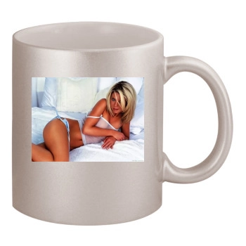 Tara Reid 11oz Metallic Silver Mug