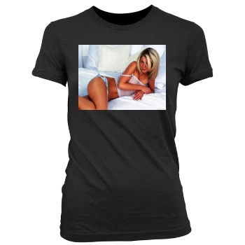 Tara Reid Women's Junior Cut Crewneck T-Shirt