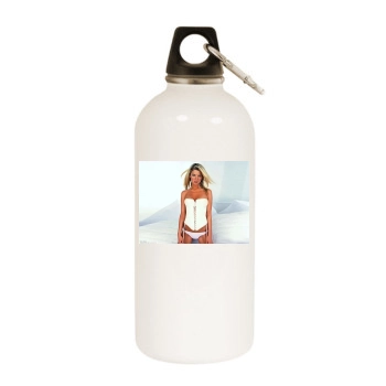 Tara Reid White Water Bottle With Carabiner