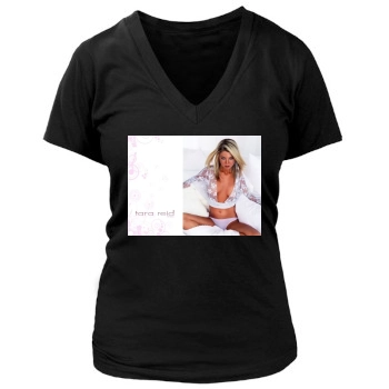 Tara Reid Women's Deep V-Neck TShirt