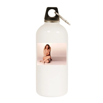 Tara Reid White Water Bottle With Carabiner