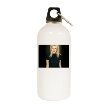 Tara Reid White Water Bottle With Carabiner