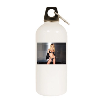 Tara Reid White Water Bottle With Carabiner