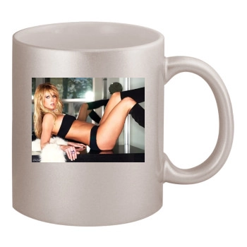 Tara Reid 11oz Metallic Silver Mug