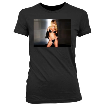 Tara Reid Women's Junior Cut Crewneck T-Shirt