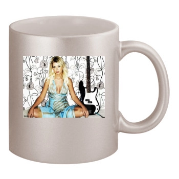 Tara Reid 11oz Metallic Silver Mug