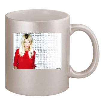 Tara Reid 11oz Metallic Silver Mug