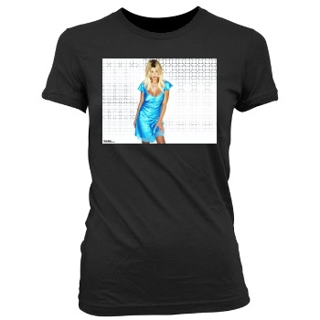 Tara Reid Women's Junior Cut Crewneck T-Shirt