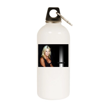 Tara Reid White Water Bottle With Carabiner