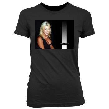 Tara Reid Women's Junior Cut Crewneck T-Shirt