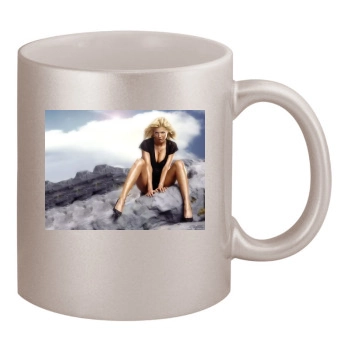 Tara Reid 11oz Metallic Silver Mug