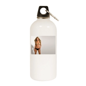 Tara Reid White Water Bottle With Carabiner