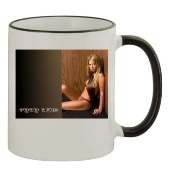 Tara Reid 11oz Colored Rim & Handle Mug