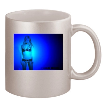 Tara Reid 11oz Metallic Silver Mug