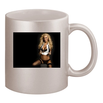 Tara Reid 11oz Metallic Silver Mug