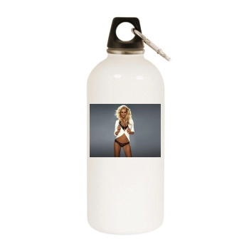 Tara Reid White Water Bottle With Carabiner